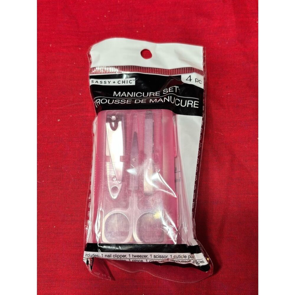New Manicure Set - 4 Piece Various Colors
